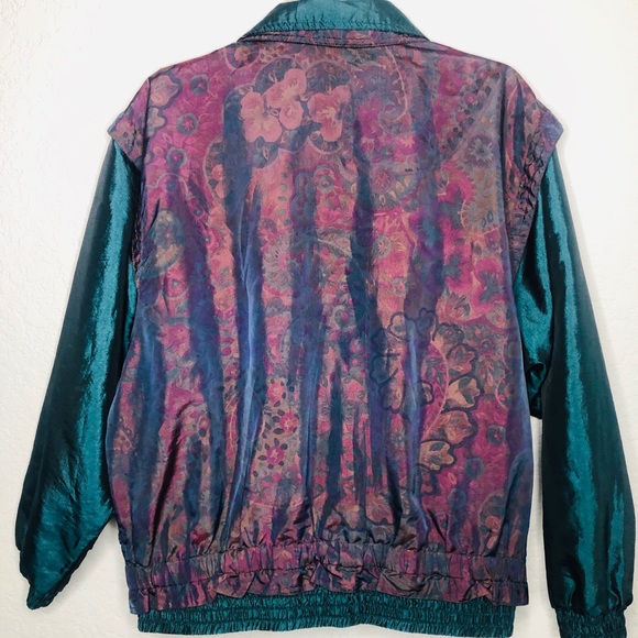 Vntg Westbound Sport Windbreaker Jacket Women’s M - Picture 4 of 5